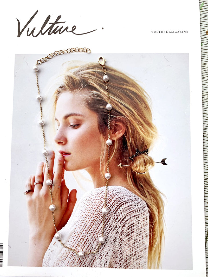 Pearl Beads Chain Choker Necklace