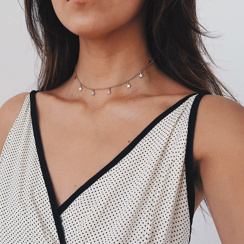 Star Tassels Choker Necklace
