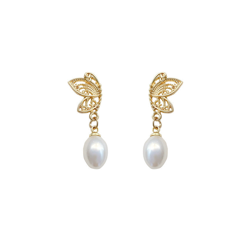 Pearl Butterfly Earring