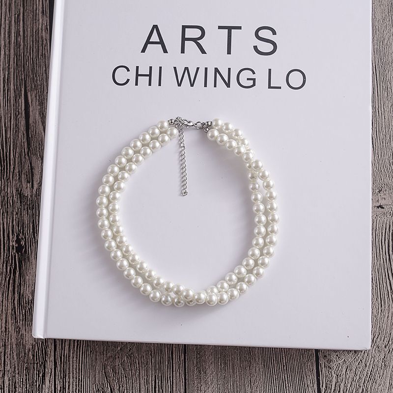 Glass Pearl Beads Women Necklace Customized Jewelry