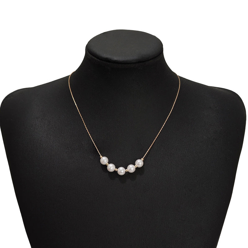 White Pearl Bridal Necklace