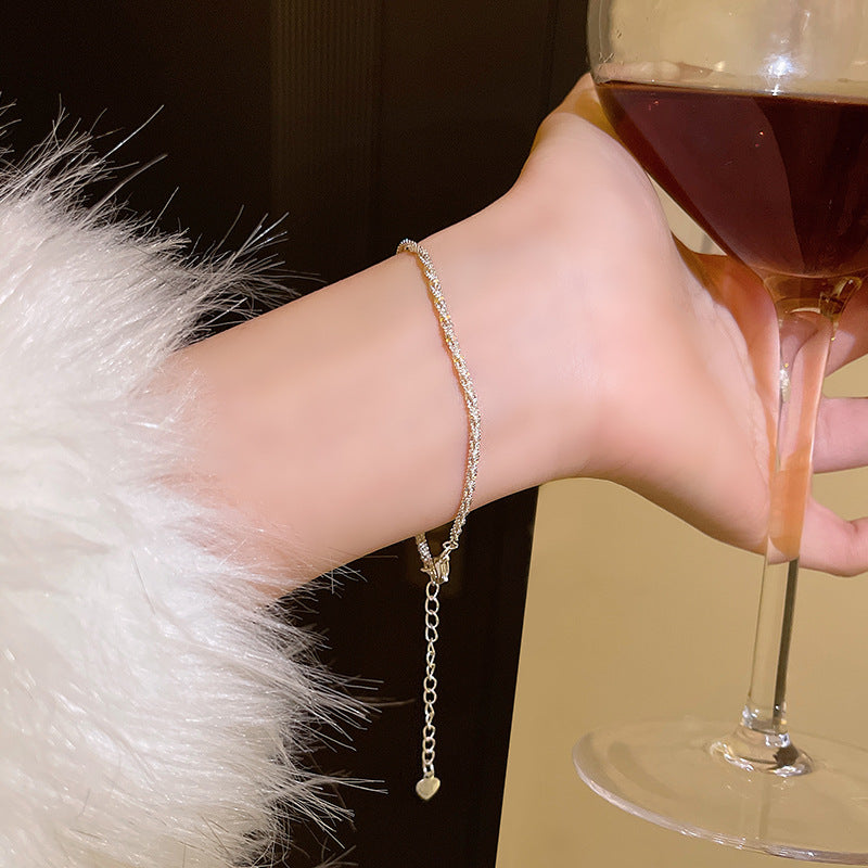 Punk Twisted Chain Bracelet