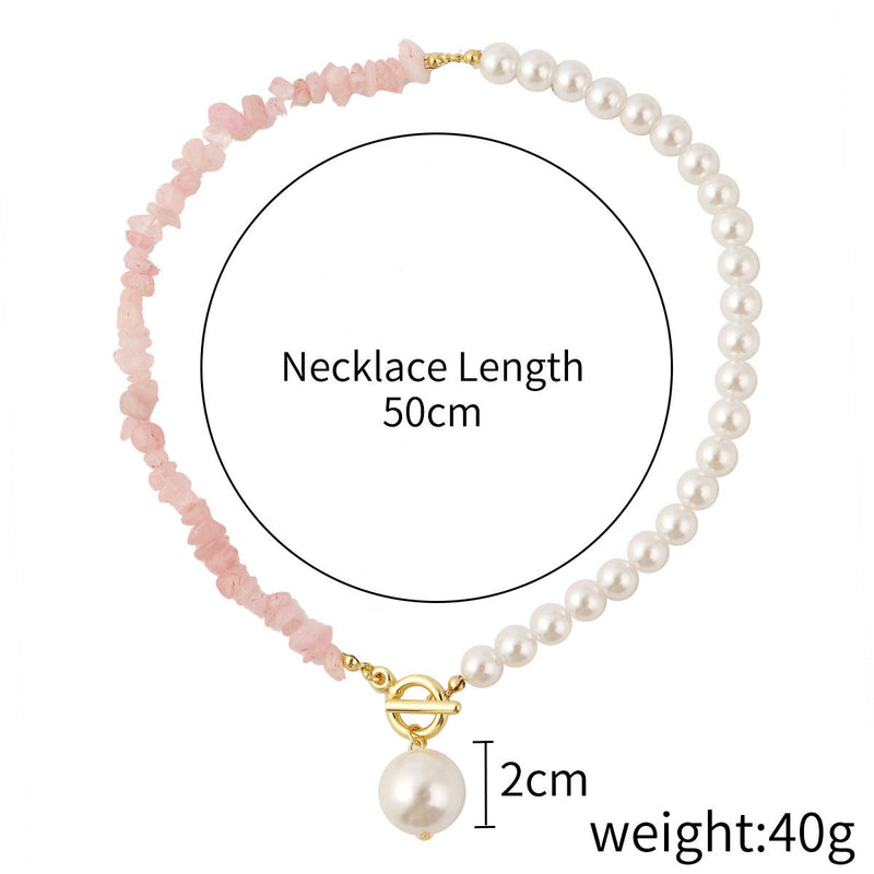 Natural Stone Bead Necklace