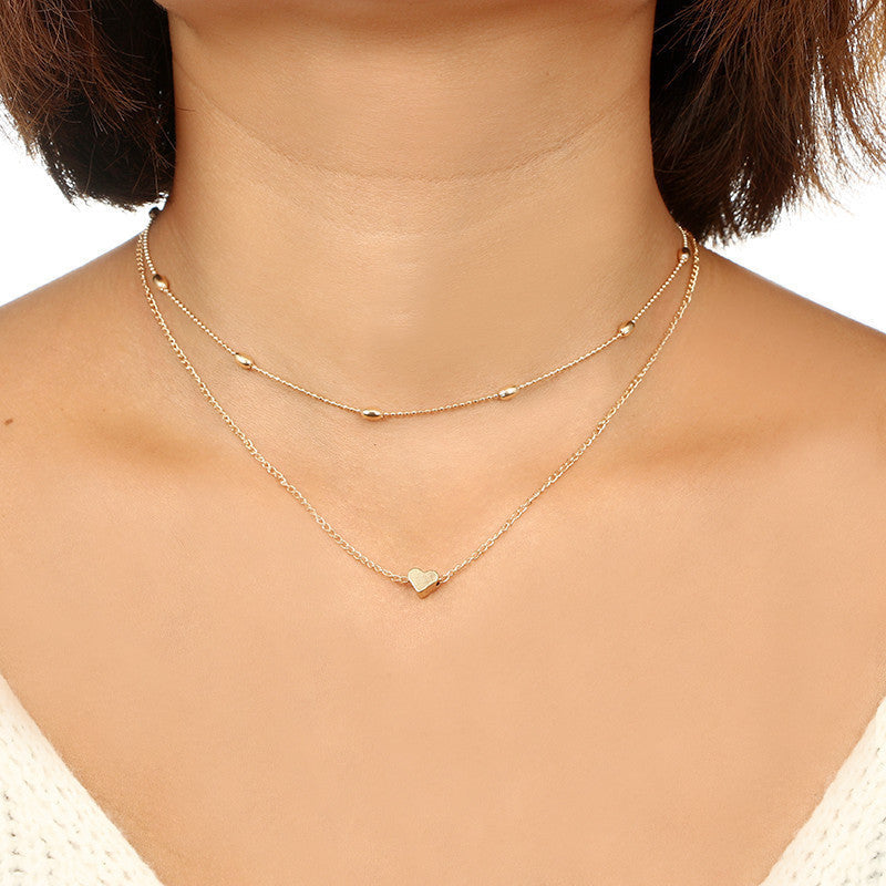 Double Layered Chain Necklaces for Women