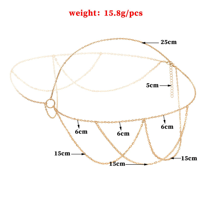 Bohemian Crystal Fashion Bridal Hair Chain