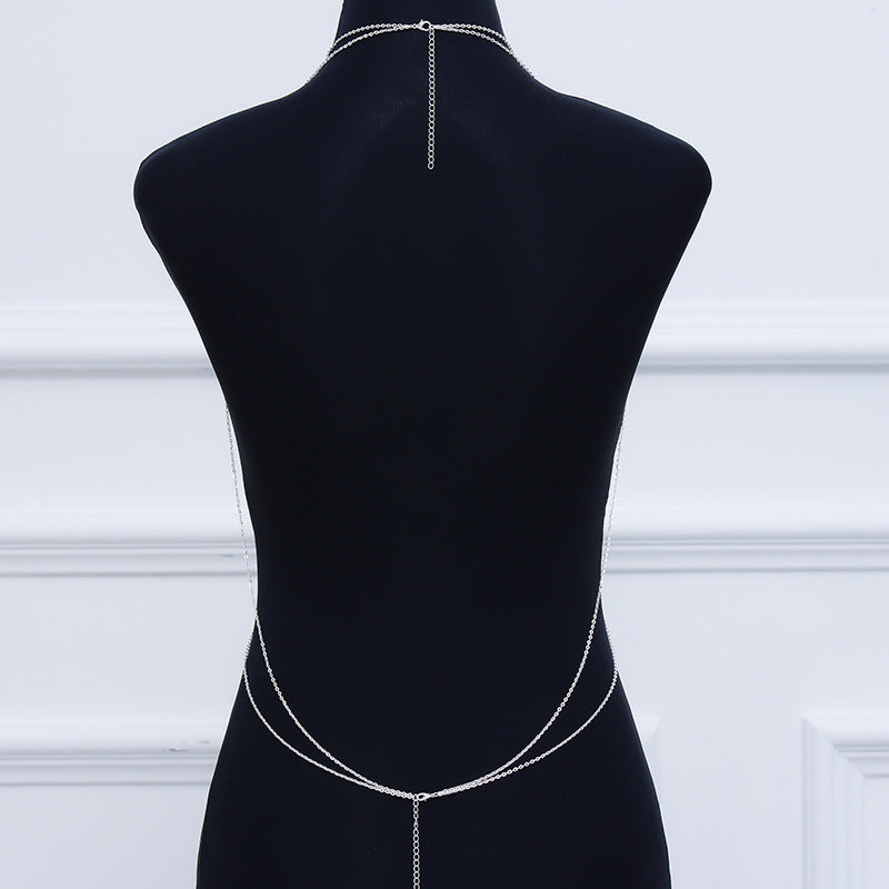 Sexy Chest Chain for Women Shiny Body Chain Jewelry