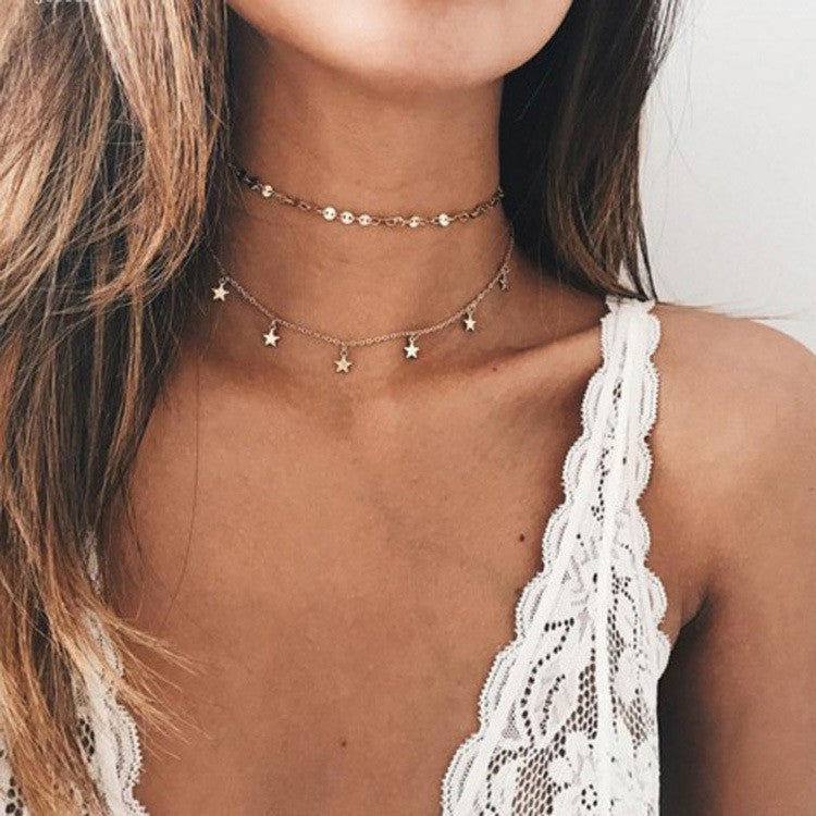 Star Tassel Chain Necklace