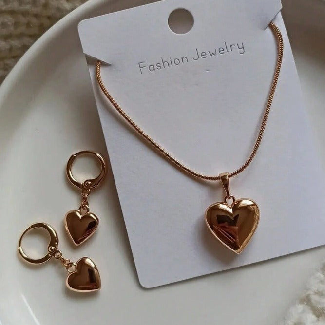 Sexy love Heart Necklace Set