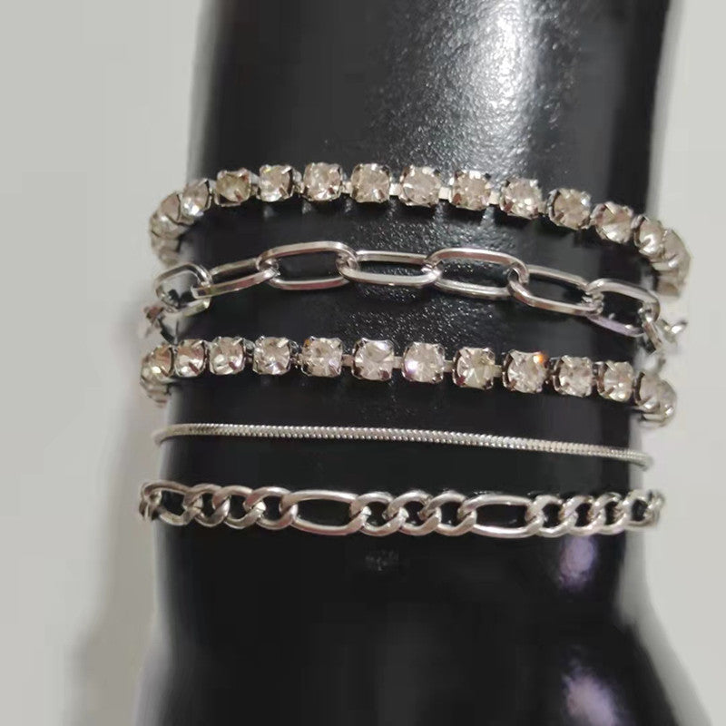 Women Tennis Chain Bracelet Set