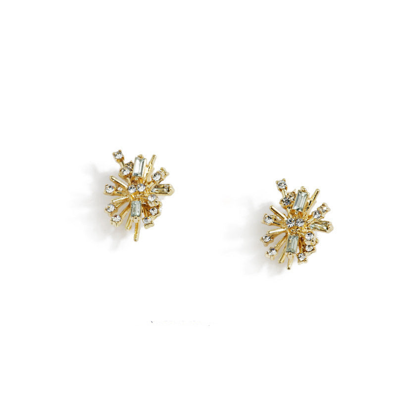 Rhinestone Firework Stud Earrings
