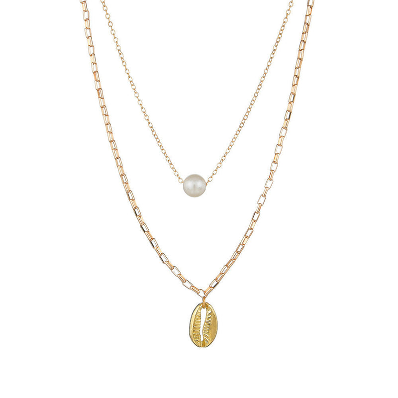 Layered Shell Necklace for Women