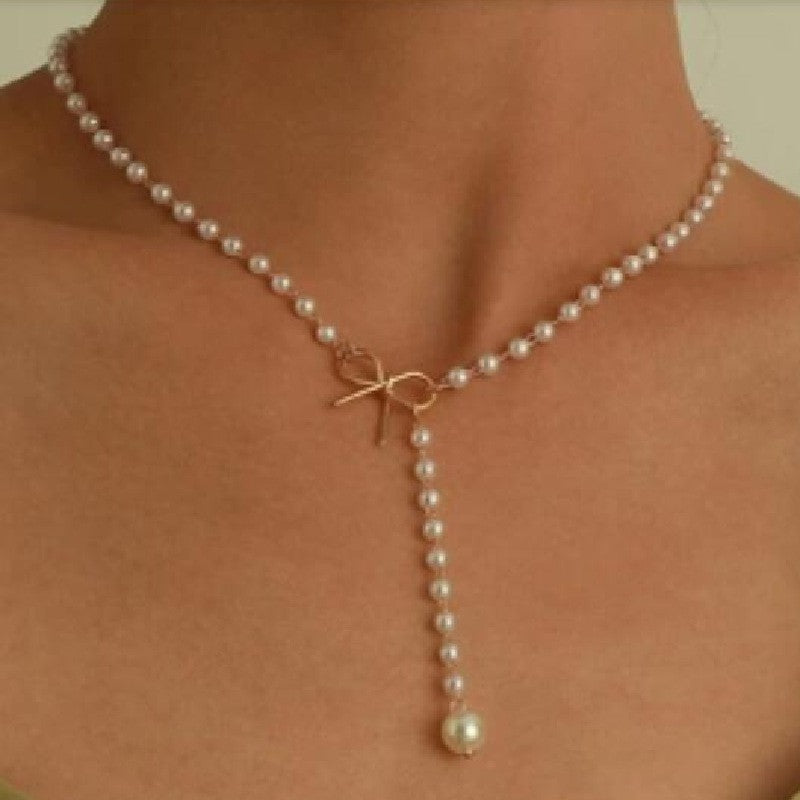 Pearl Pendant Multi-layer Necklace Stylish Women