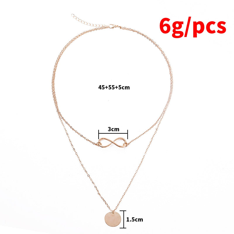Infinite Charm Chain Choker Necklace