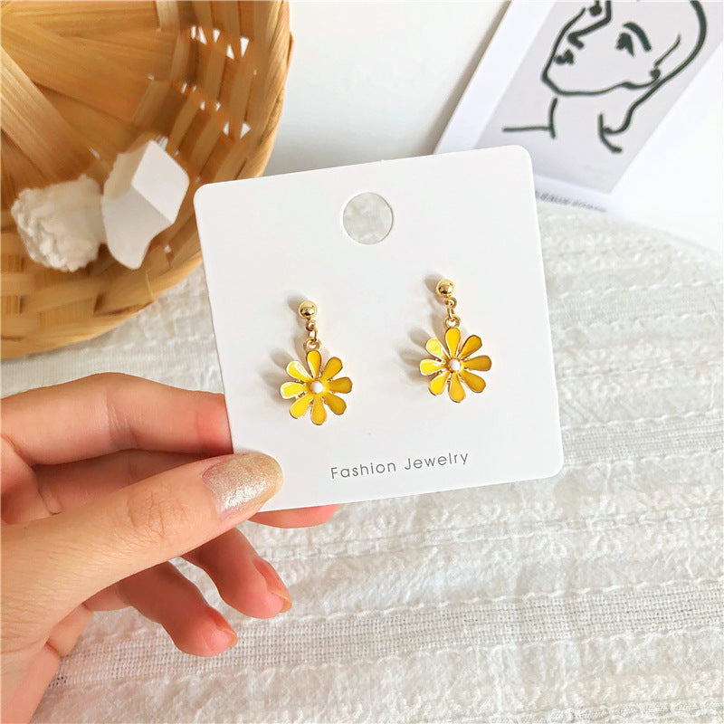 Daisy Sunflower Hoop Earring