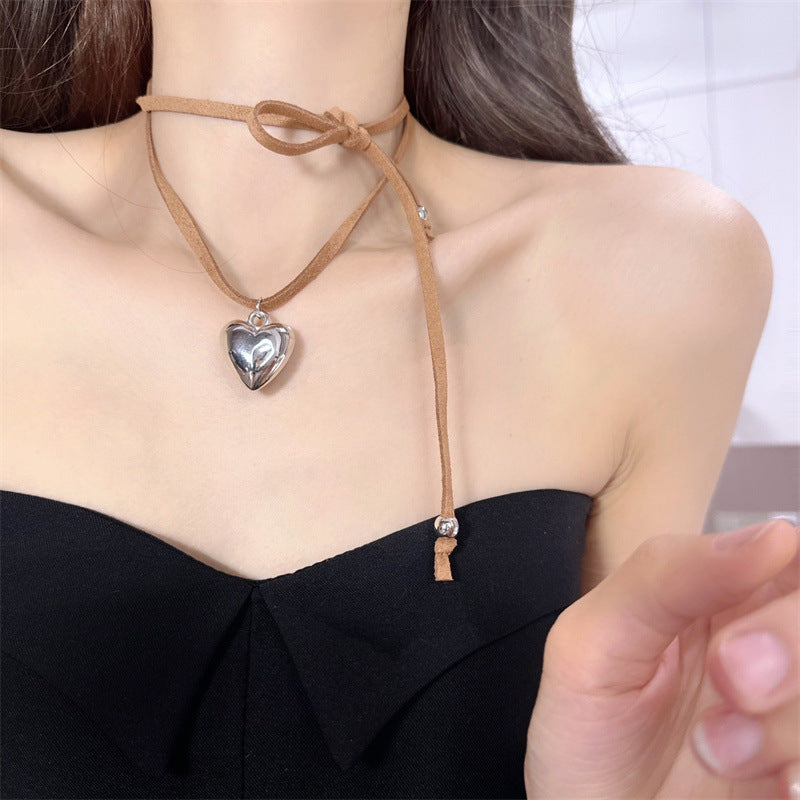 Rope Bow Tie Adjustable Necklace