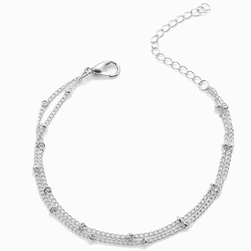 Layered Beads Chain Bracelet