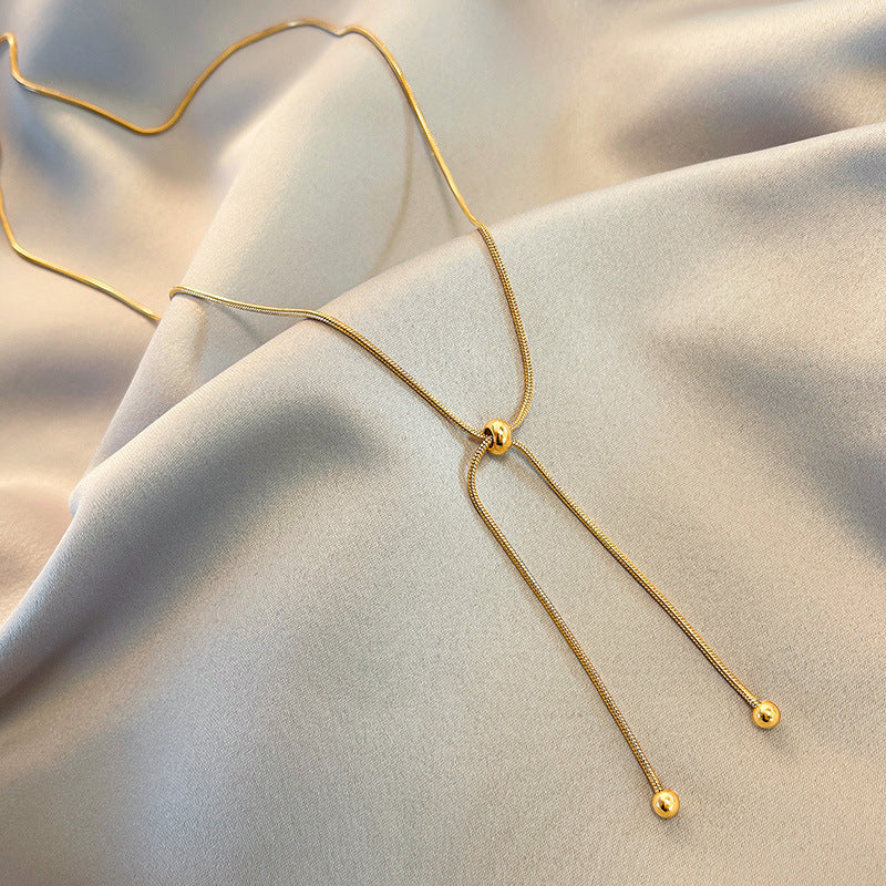 Pull-out Long Chain Necklace for Women