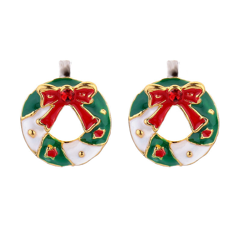 Christmas Geometric Garland Earring
