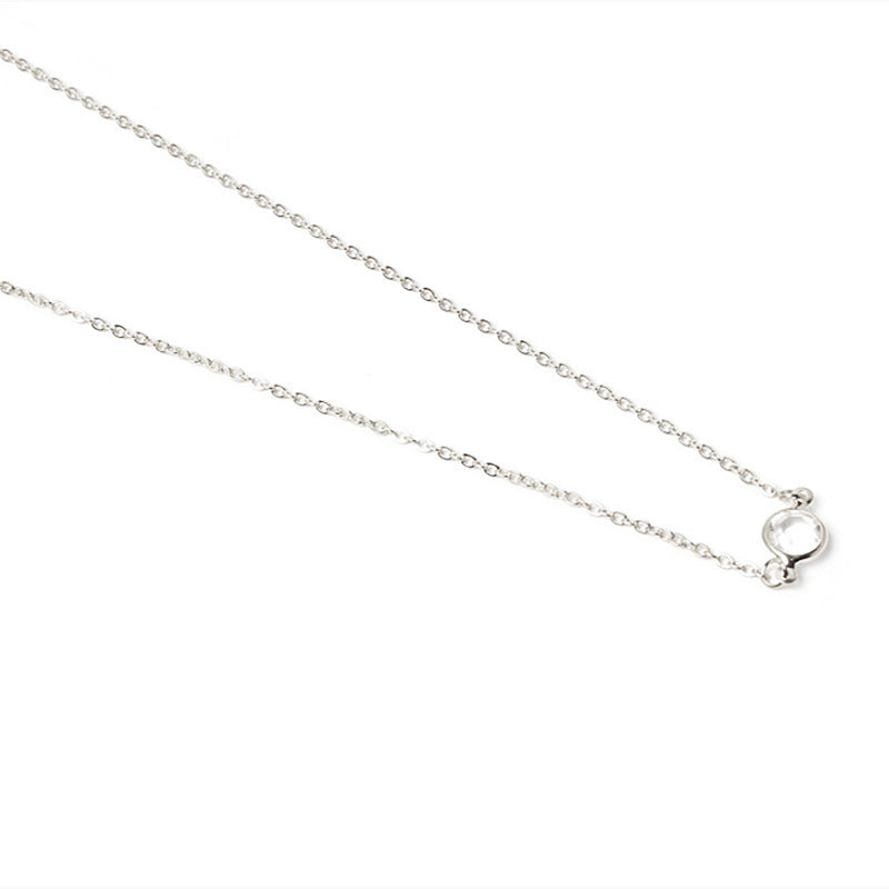Stone plain Chain Necklace