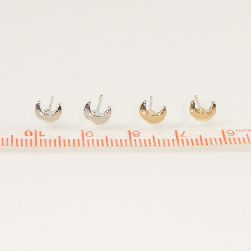 Small Moon Shape Cute Earrings