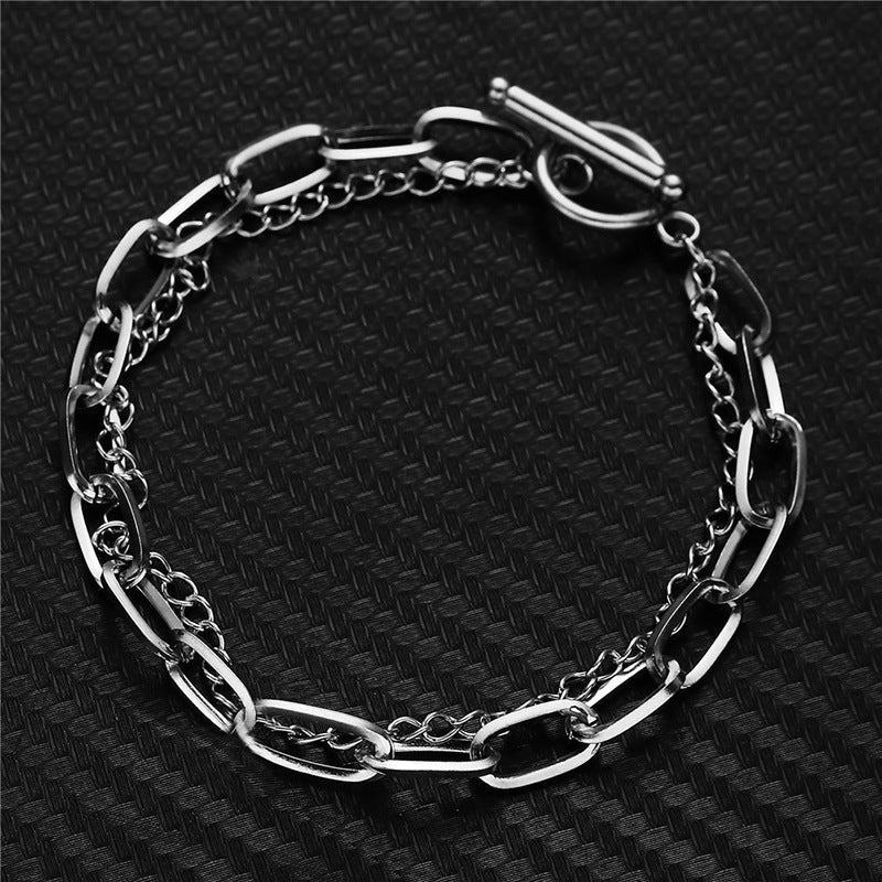 Paper Clip Chain Bracelet Set