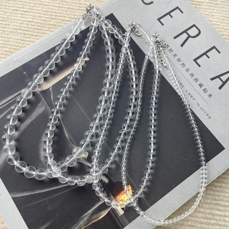Clear Beads Crystal Necklace