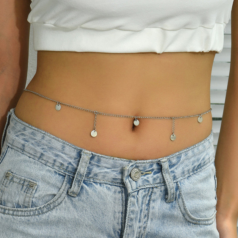 Fashion Sexy Beach Coin Tassel Body Chain