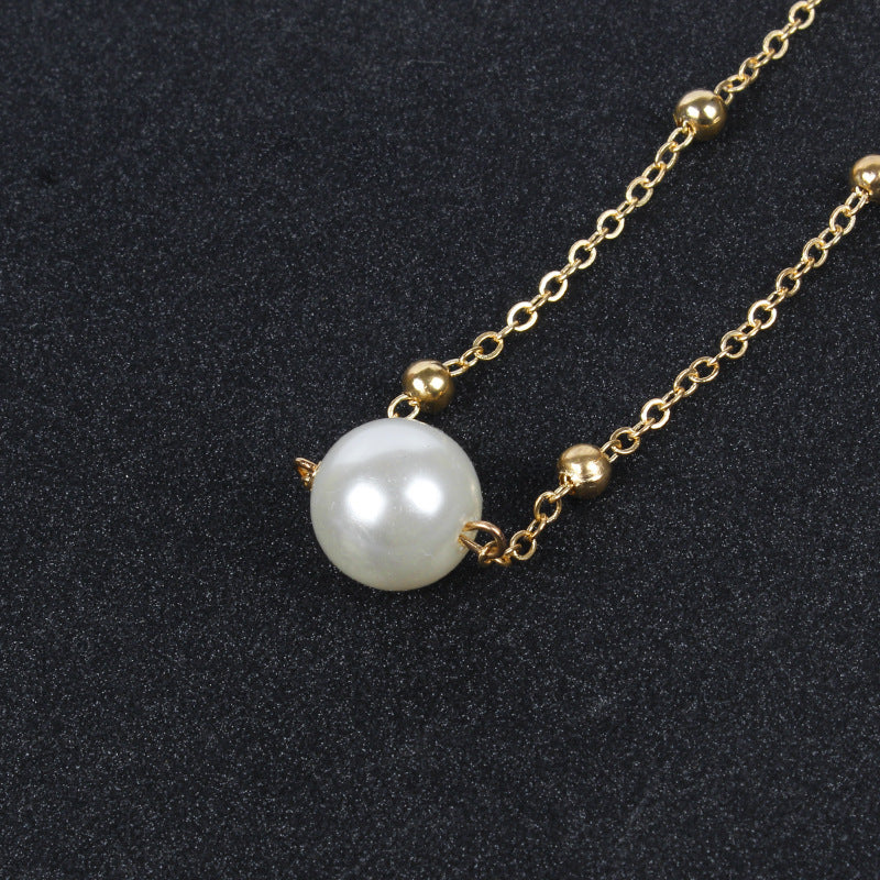 Pearl Bead Chain Necklace