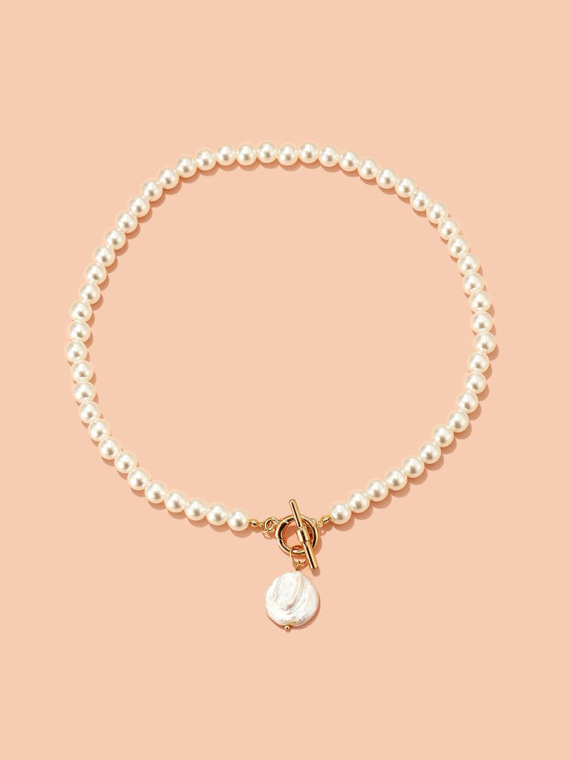 Retro Fashion Imitation Pearl Necklace for Women