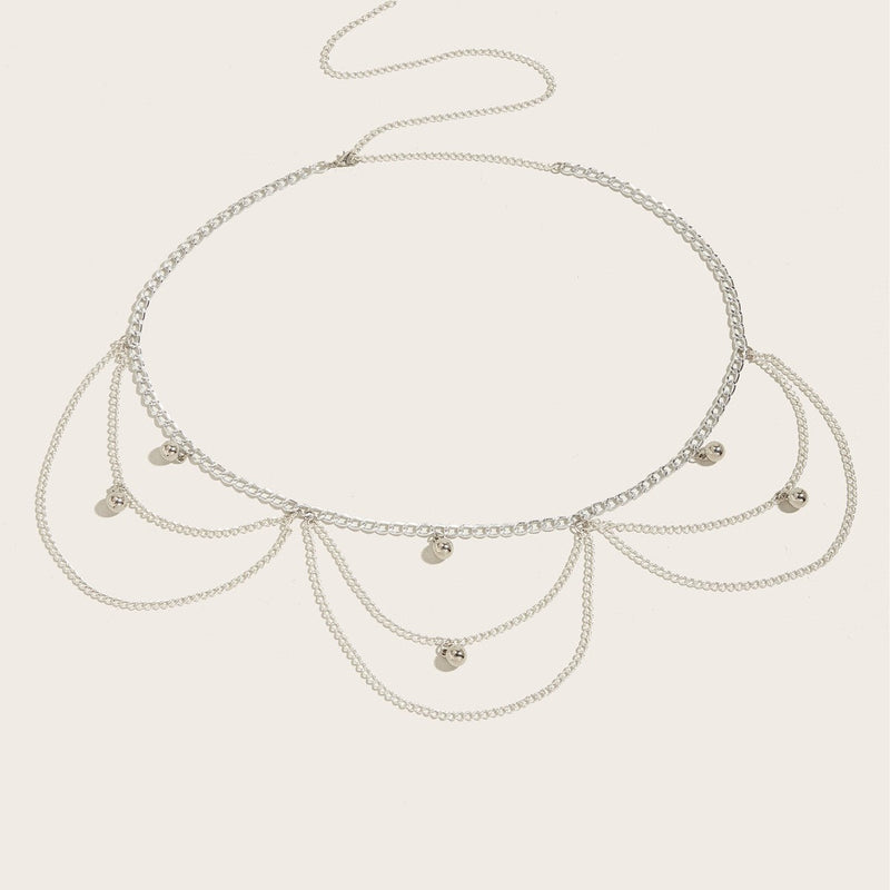 Multi-Layer Metal Body Chain Waist Garter Belt