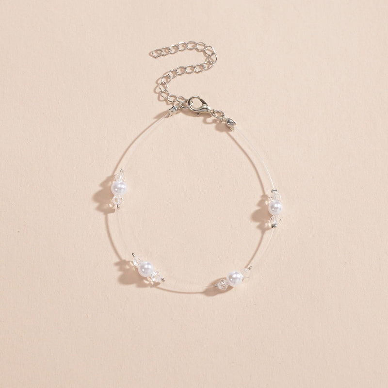 Pearl Bead Anklet Jewelry