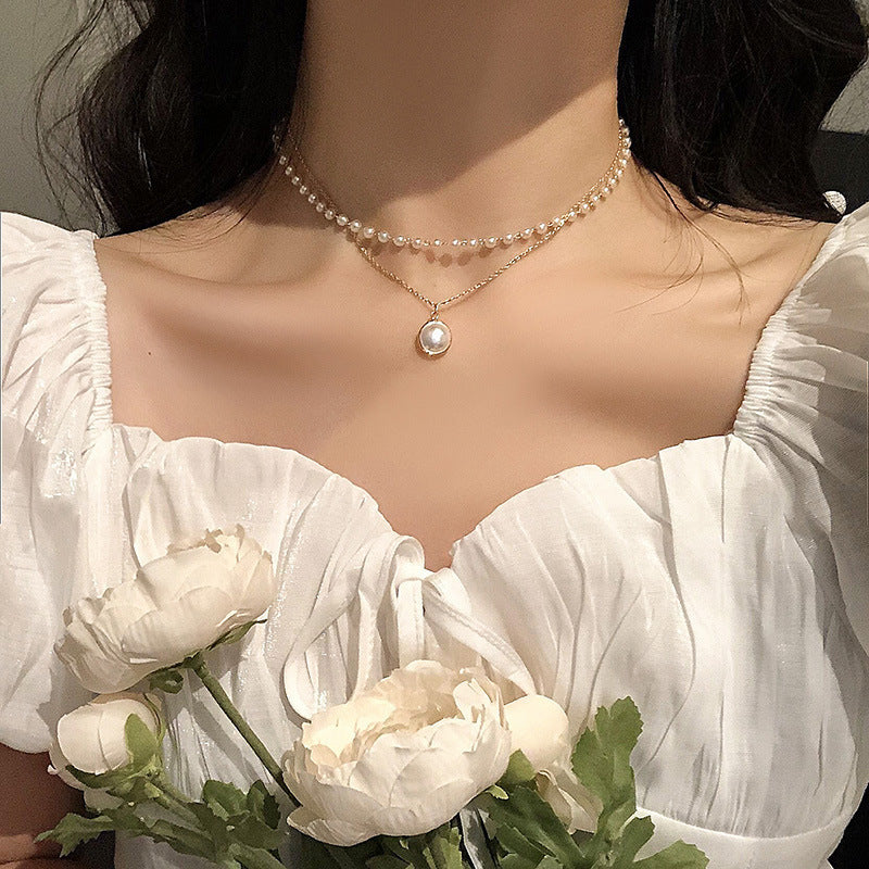 Baroque Pearl Summer Chain Necklace