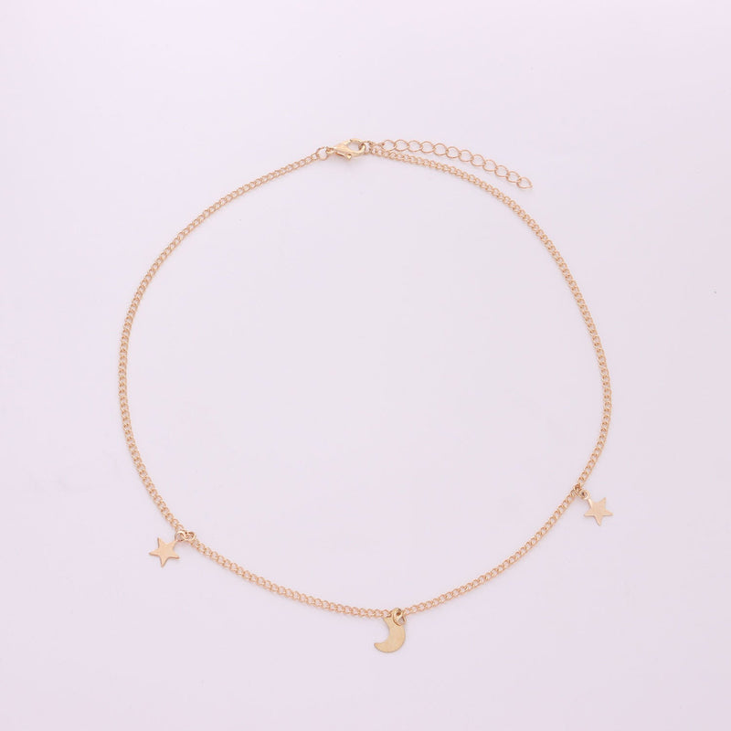 Moon Star Charms Necklace