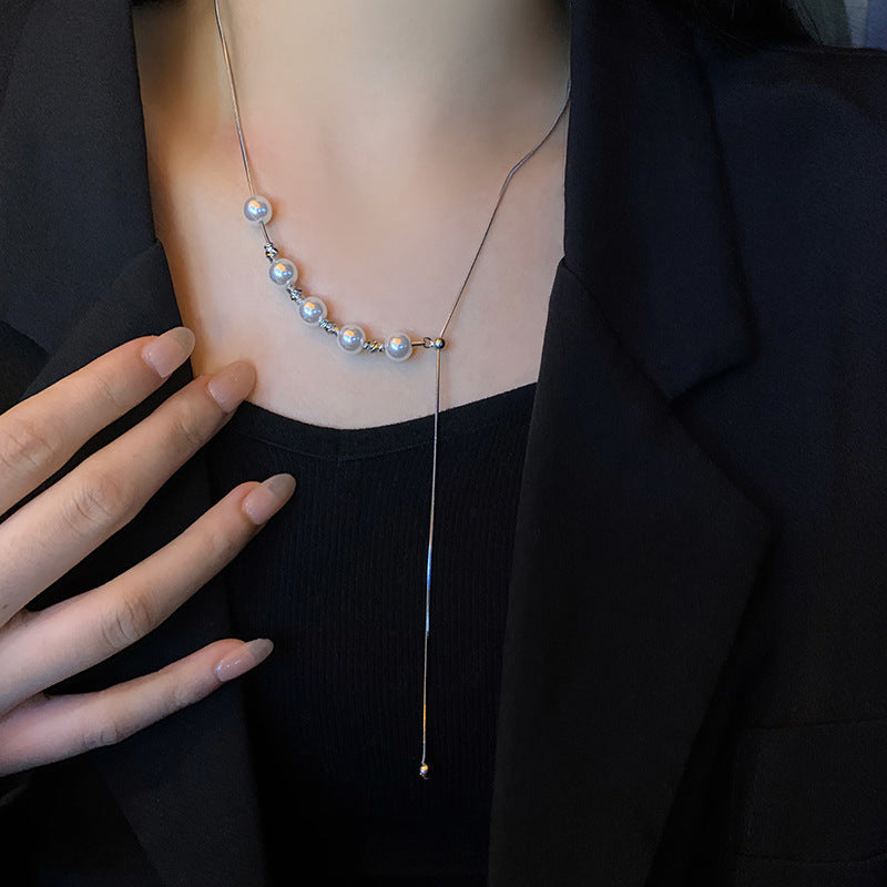 Pearl Bead Choker Necklaces for Girls