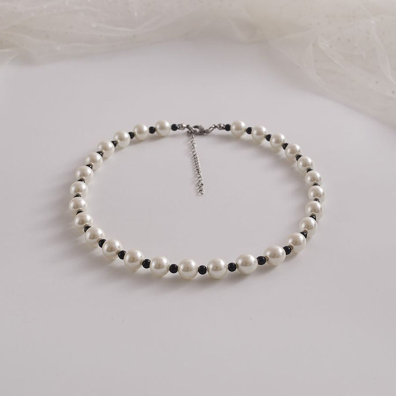 Boho Imitation Pearl Necklace Jewelry Gift for Women