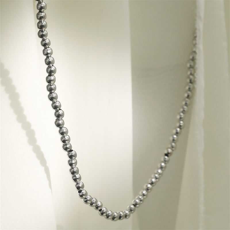 Chain Round Beads Beaded Necklace