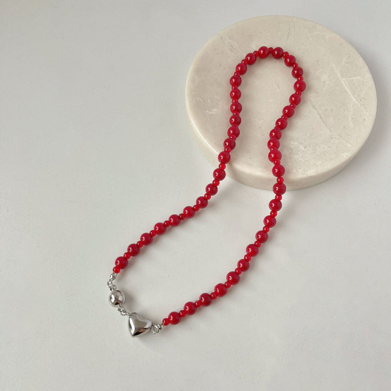 Magnetic Attraction Black Crystal Beads Fashion Chains Necklaces