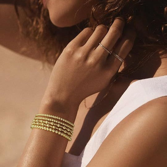 CCB Beads Link Chain Bracelet