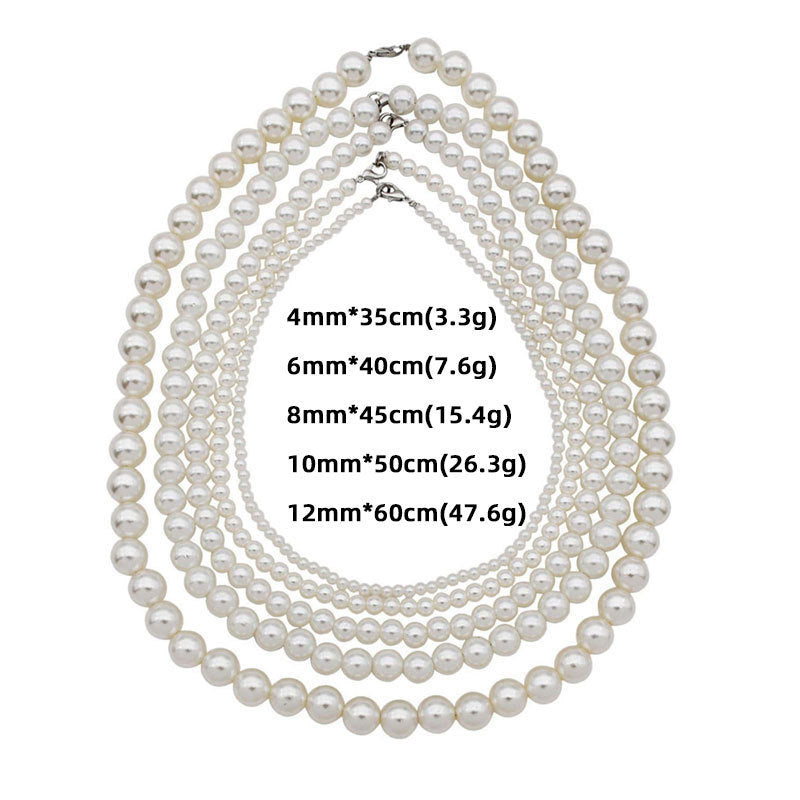 Vintage Jewelry Stacked Baroque Pearl Bead Choker Necklace