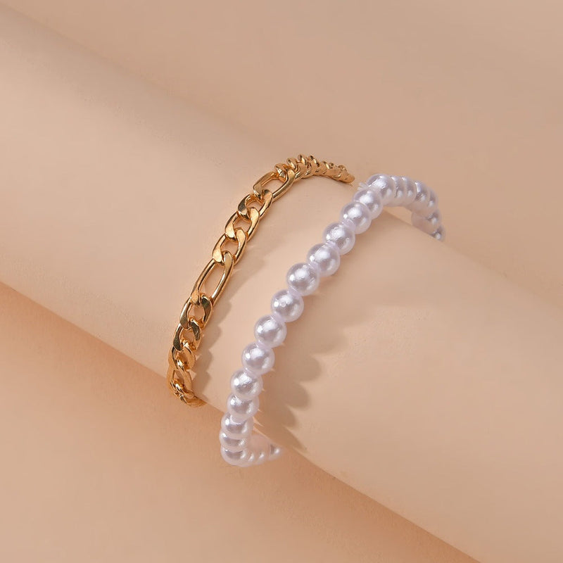 Fashion Charm Pearl Chain Bracelet