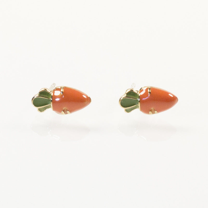 Cute Vegetable Carrot Earrings