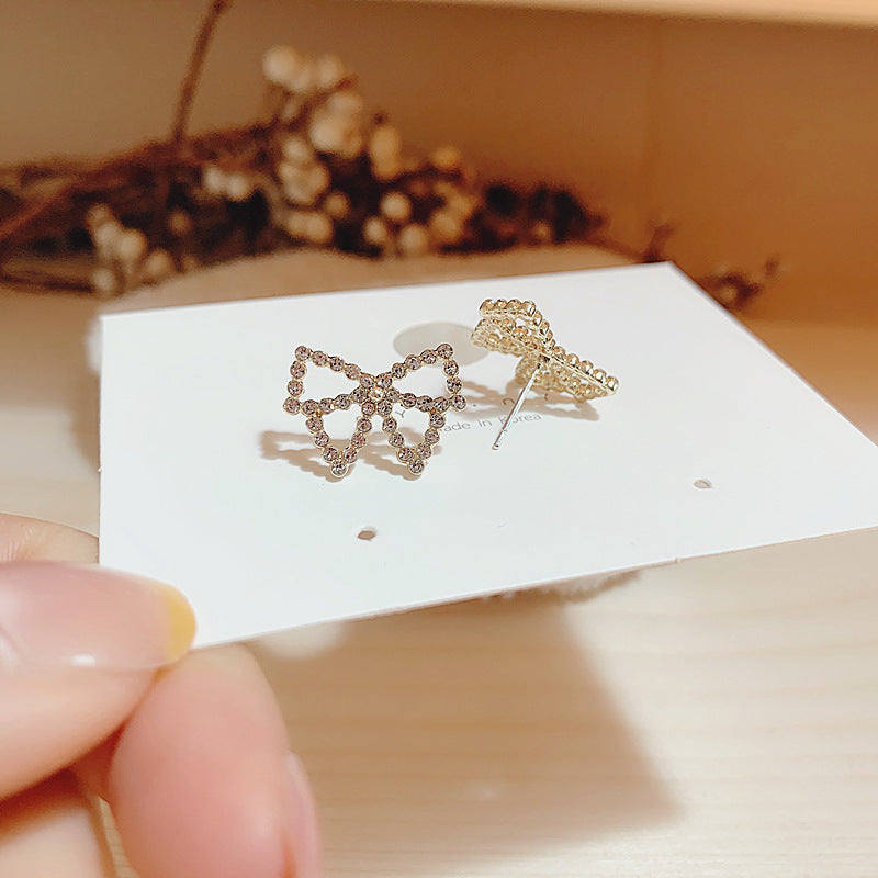 Fashion Party Bow Pearl Earrings