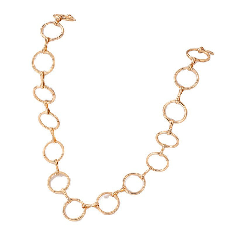 Hollow Circle Waist Chain Boho
