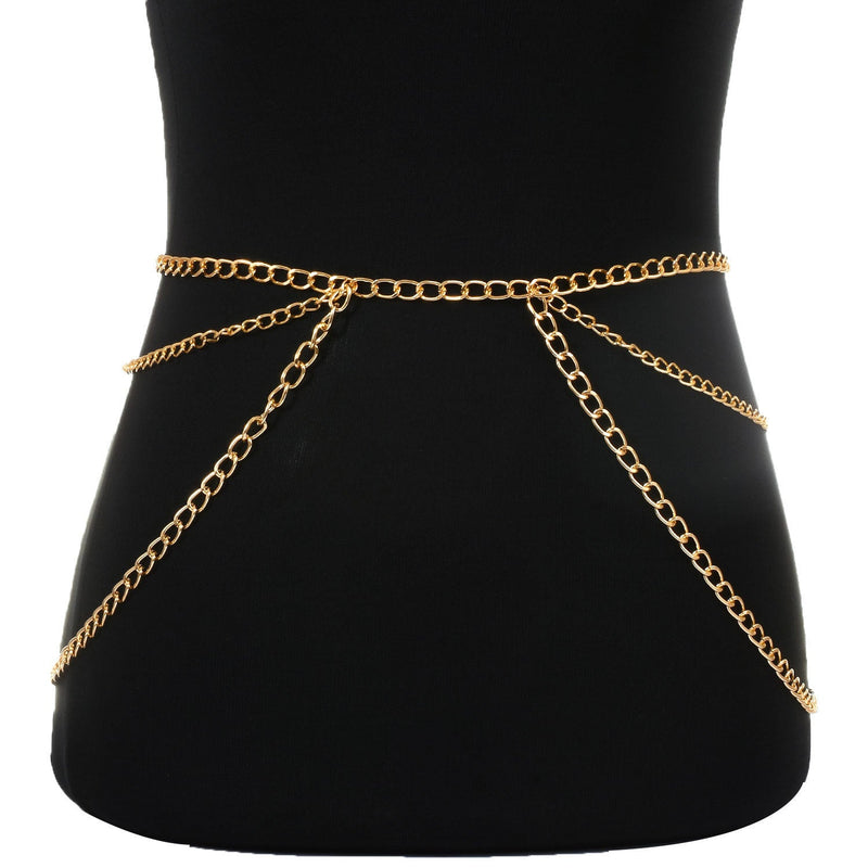 Simple Multilayer Waist Chain Fashion Jewelry Body Chain