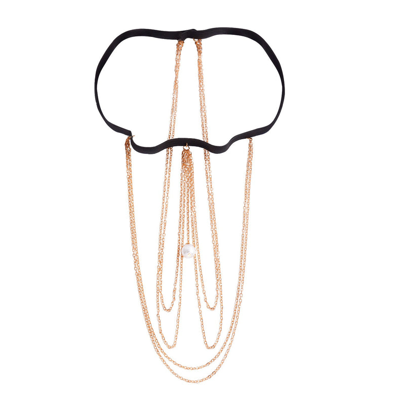 Sexy Casual Beach Pearl Leg Ring Body Chain