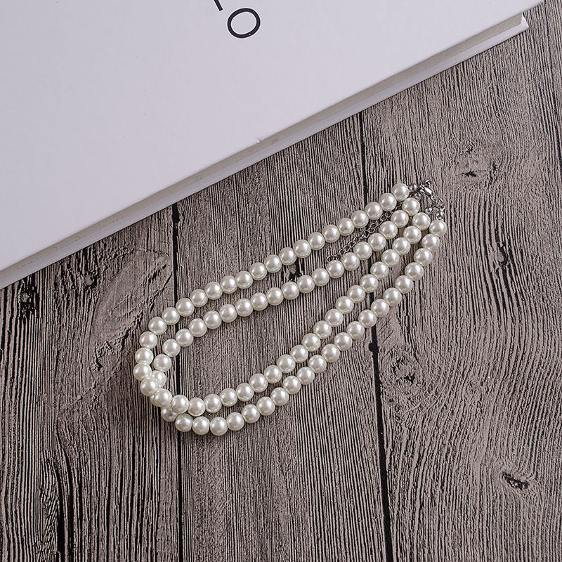 Glass Pearl Beads Women Necklace Customized Jewelry