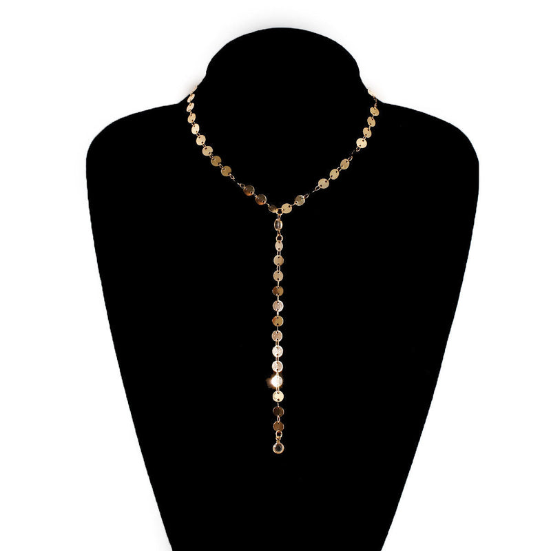 Disc Chain Necklace for Women