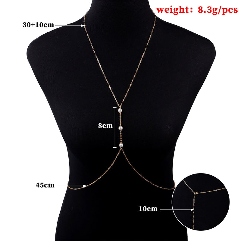 Belly Bodychain Sexy Pearl Chain Women's Body Chains