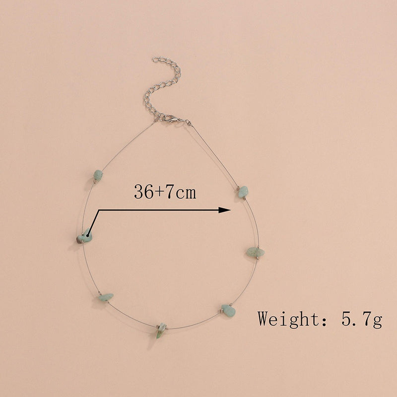 Boho Irregular Natural Stones Necklace