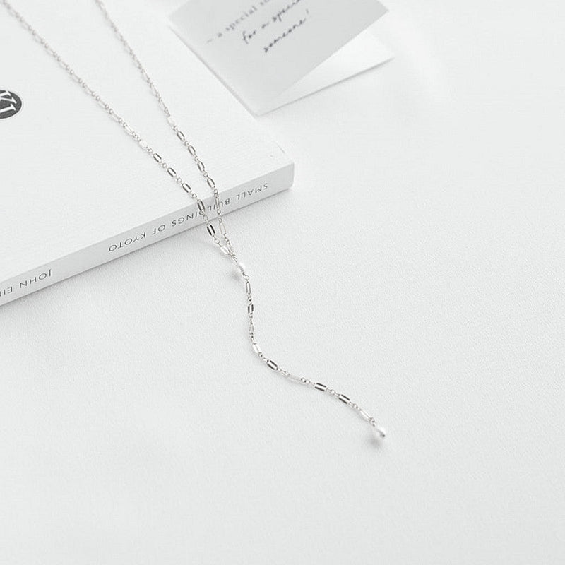 Pearl Chain Tassel Necklace